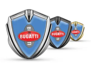 Bugatti 3D Emblem Abzeichen Minimales Design Universell 3D